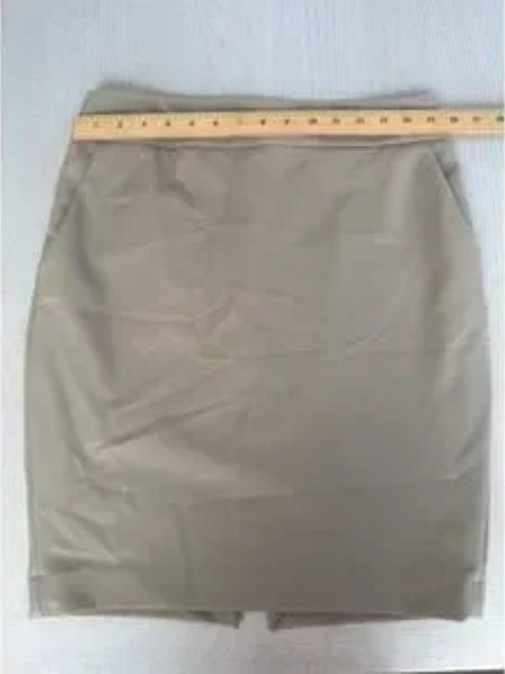 Khaki Pencil Skirt Corporate Girly Safari Light Academia Balletcore - Picture 3 of 5